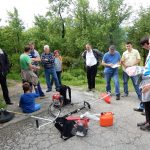 prikaz košnje s kosilnico in mulčerjem